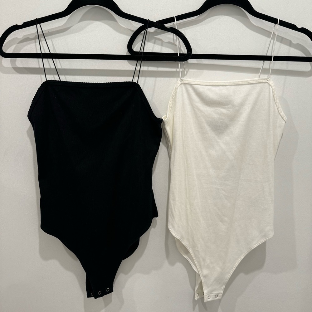 Wild Fable 2pk Black and White Bodysuits